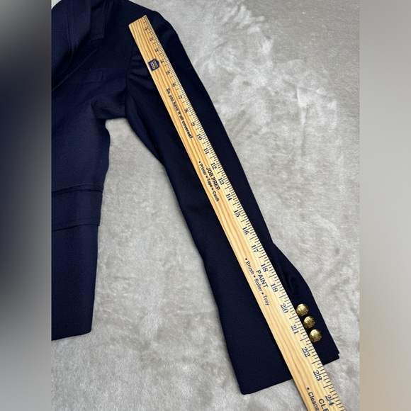 J Crew‎ Classic Original Schoolboy Blazer Wool Navy Size 2 Small - Picture 8 of 9